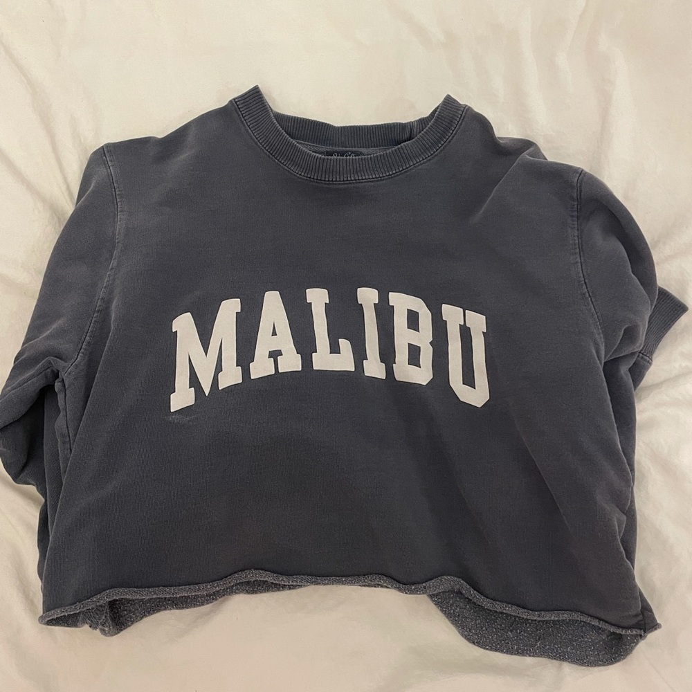 brandy melville malibu cropped sweatshirt